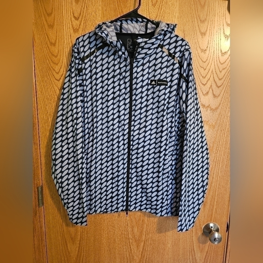 ADIDAS X MARIMEKKO MARATHON FULL ZIP HOODED RUNNING JACKET MEN'S SIZE SMALL